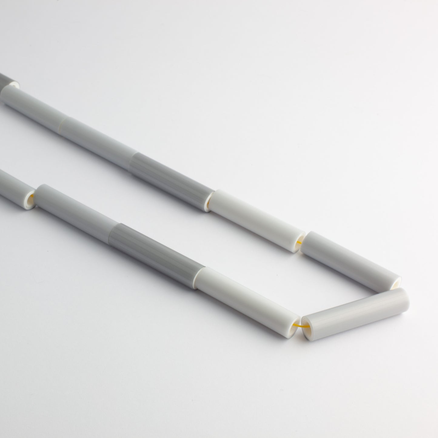 'Stolen straws' necklace - grey