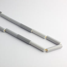 'Stolen straws' necklace - grey