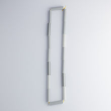 'Stolen straws' necklace - grey