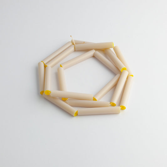 'Straws' necklace - beige