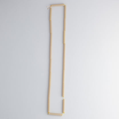 'Straws' necklace - beige