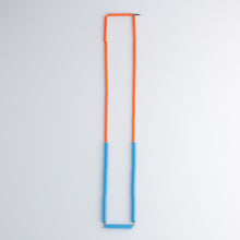 'Straws' necklace - orange/blue