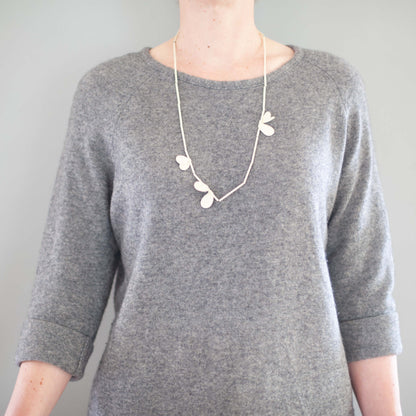 'Leaf' necklace - ivory
